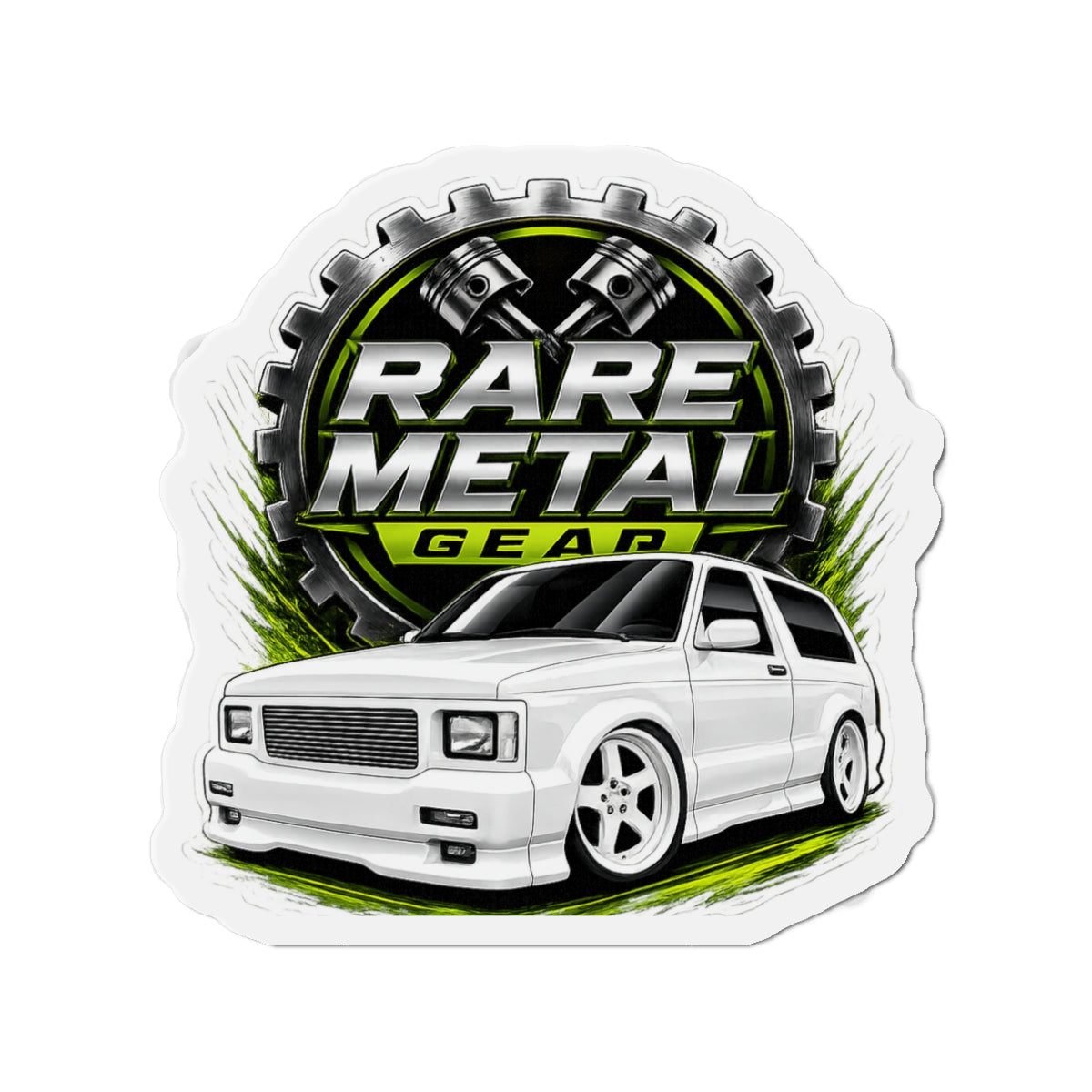 Rare Metal Gear Typhoon Die-Cut Magnet – The Original High-Performance Turbo SUV