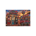 Rare Metal Neon Service Station Metal Sign "Oversized"