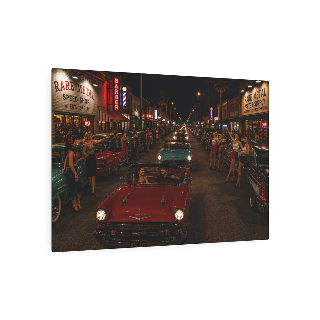Rare Metal Neon Cruise Night Metal Sign "Oversized"