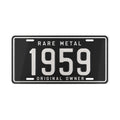Vanity Plate - '1959' Rare Metal Original Owner License Plate