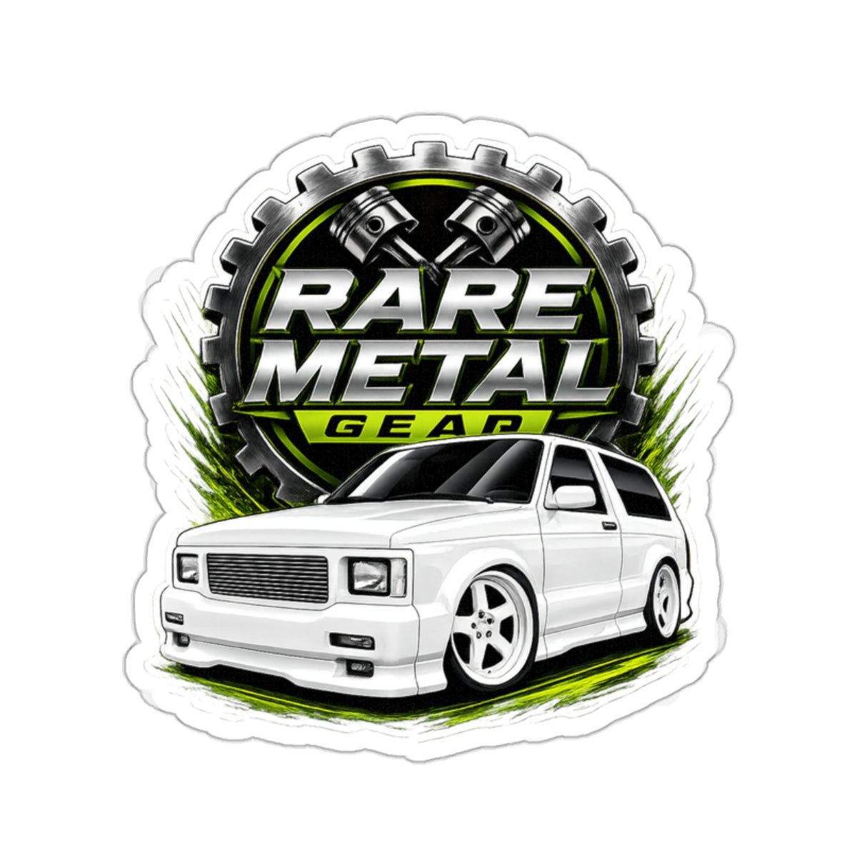 Rare Metal Gear Typhoon Die-Cut Sticker – The Original High-Performance Turbo SUV