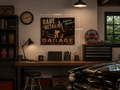 Rare Metal Garage Pin-Up Sign