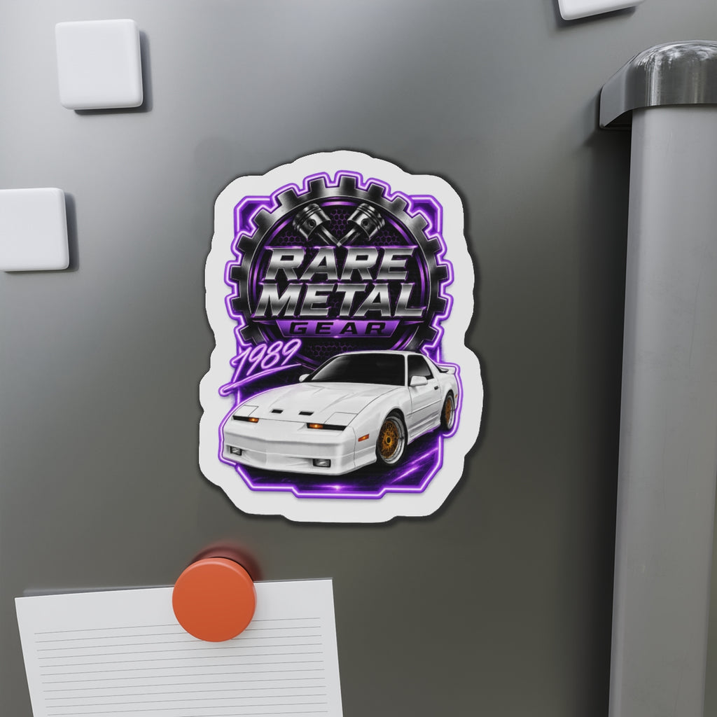 Rare Metal Gear 1989 Pontiac Trans Am Die-Cut Magnet – Retro Automotive Art