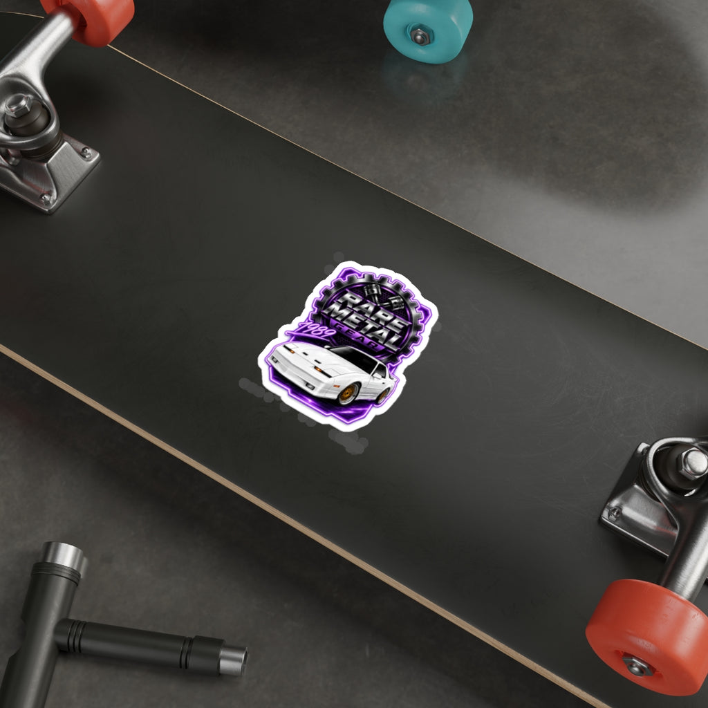 Rare Metal Gear 1989 Turbo Trans Am Die-Cut Sticker — Turbo V6 Collector Car Decal