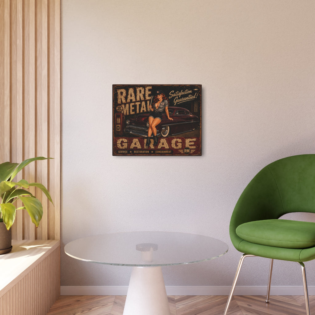 Rare Metal Garage Pin-Up Sign