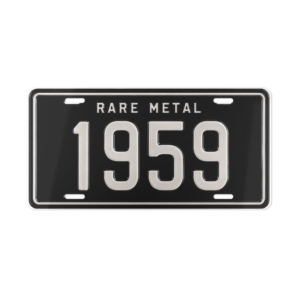 1959 Rare Metal Vanity Plate