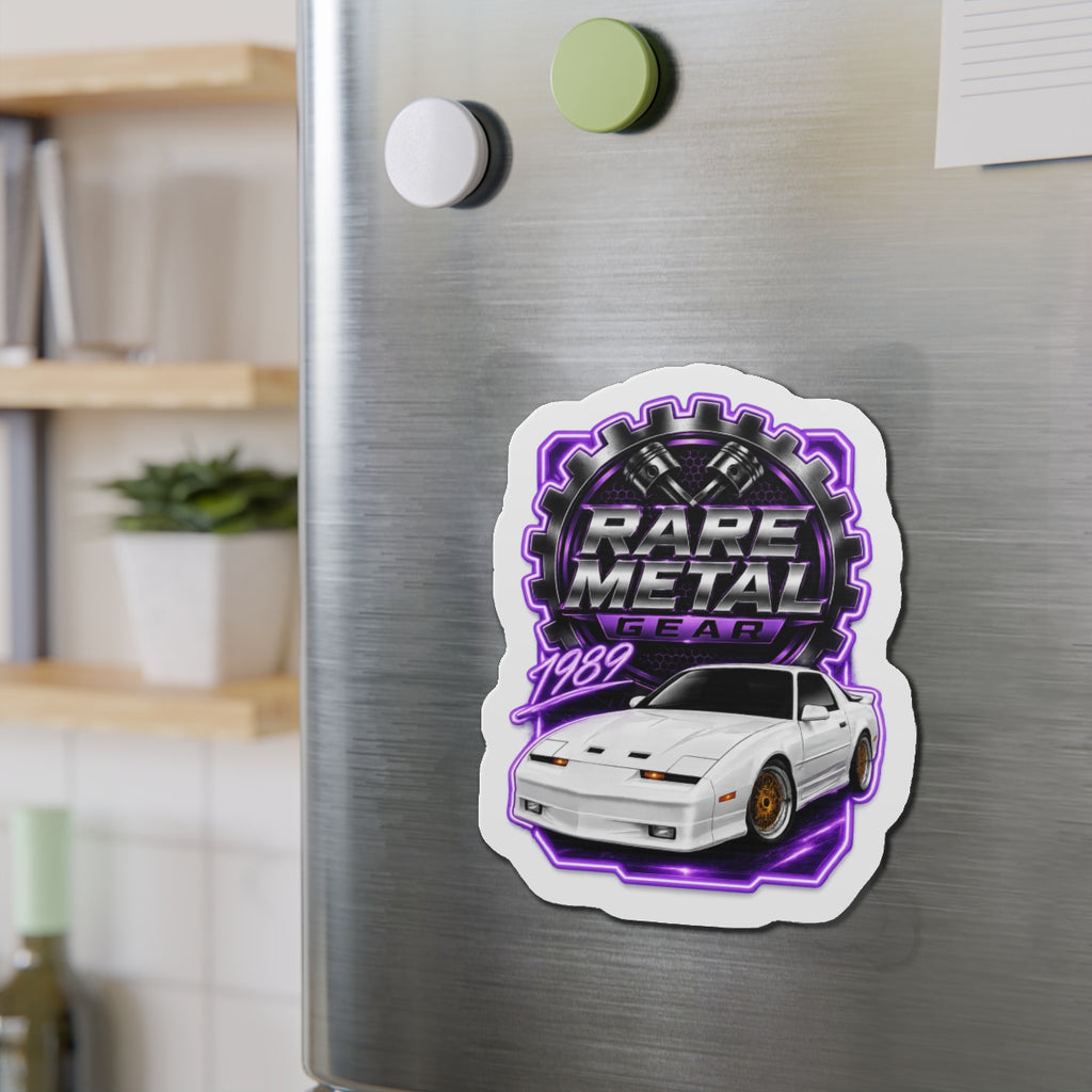 Rare Metal Gear 1989 Pontiac Trans Am Die-Cut Magnet – Retro Automotive Art