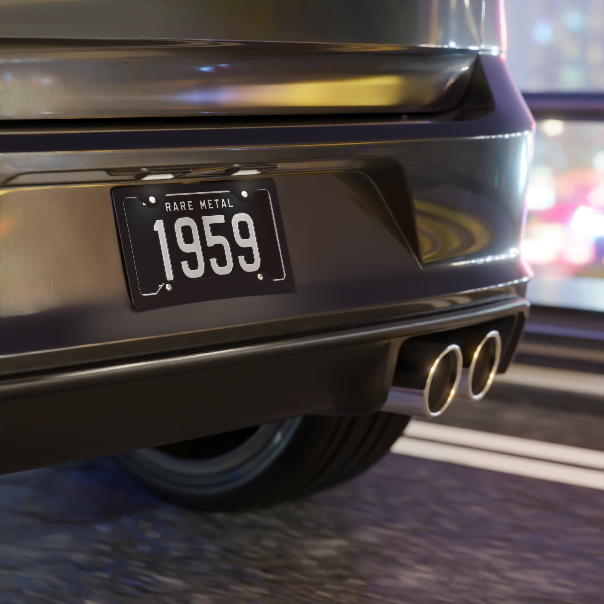 1959 Rare Metal Vanity Plate