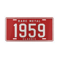 Vanity Plate - '1959' Rare Metal "Classic" License Plate