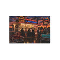 Rare Metal Neon Burger Stand Metal Sign "Oversized"