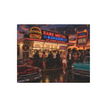 Rare Metal Neon Burger Stand Metal Sign 20" x 16"