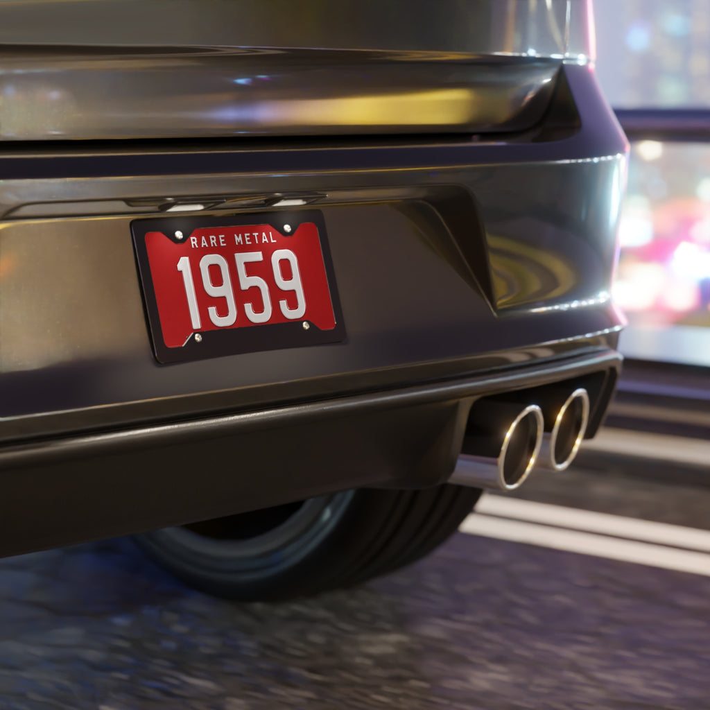 Vanity Plate - '1959' Rare Metal "Classic" License Plate