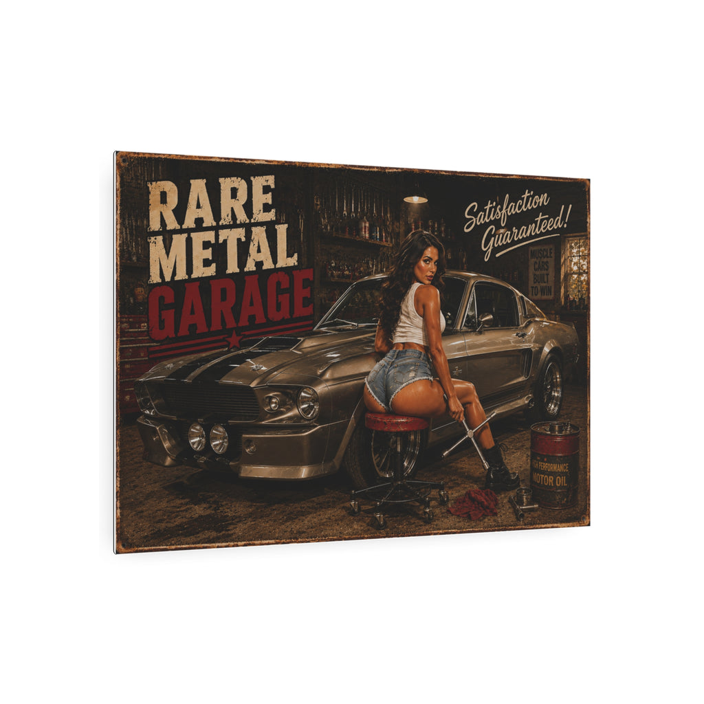 "1967" Rare Metal Pinup Garage Sign 30" x 20"
