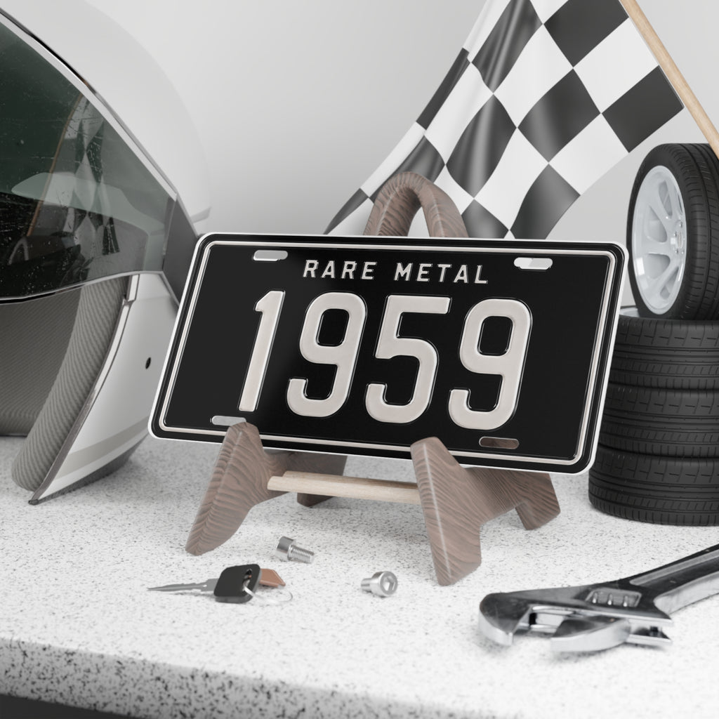 1959 Rare Metal Vanity Plate
