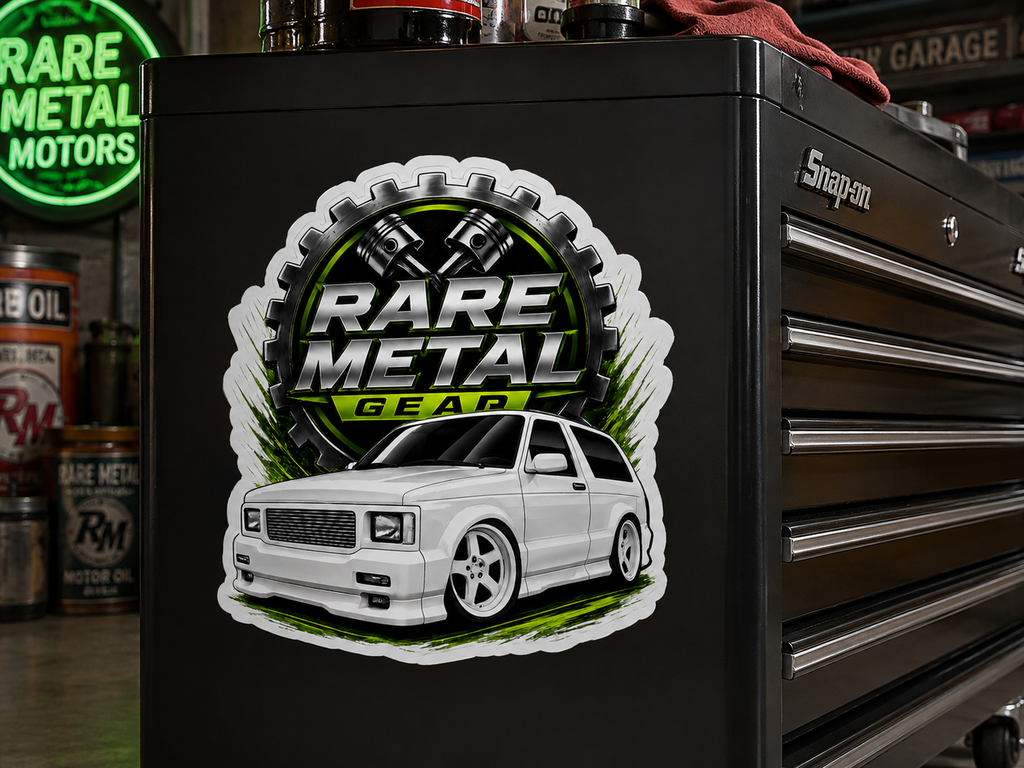 Rare Metal Gear Typhoon Die-Cut Sticker – The Original High-Performance Turbo SUV