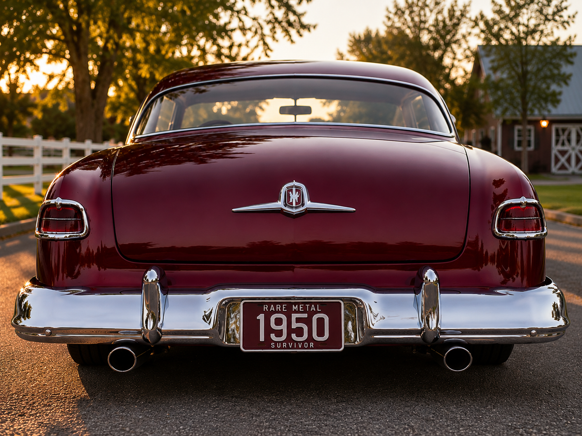 Vanity Plate - '1950' Rare Metal "Survivor" License Plate