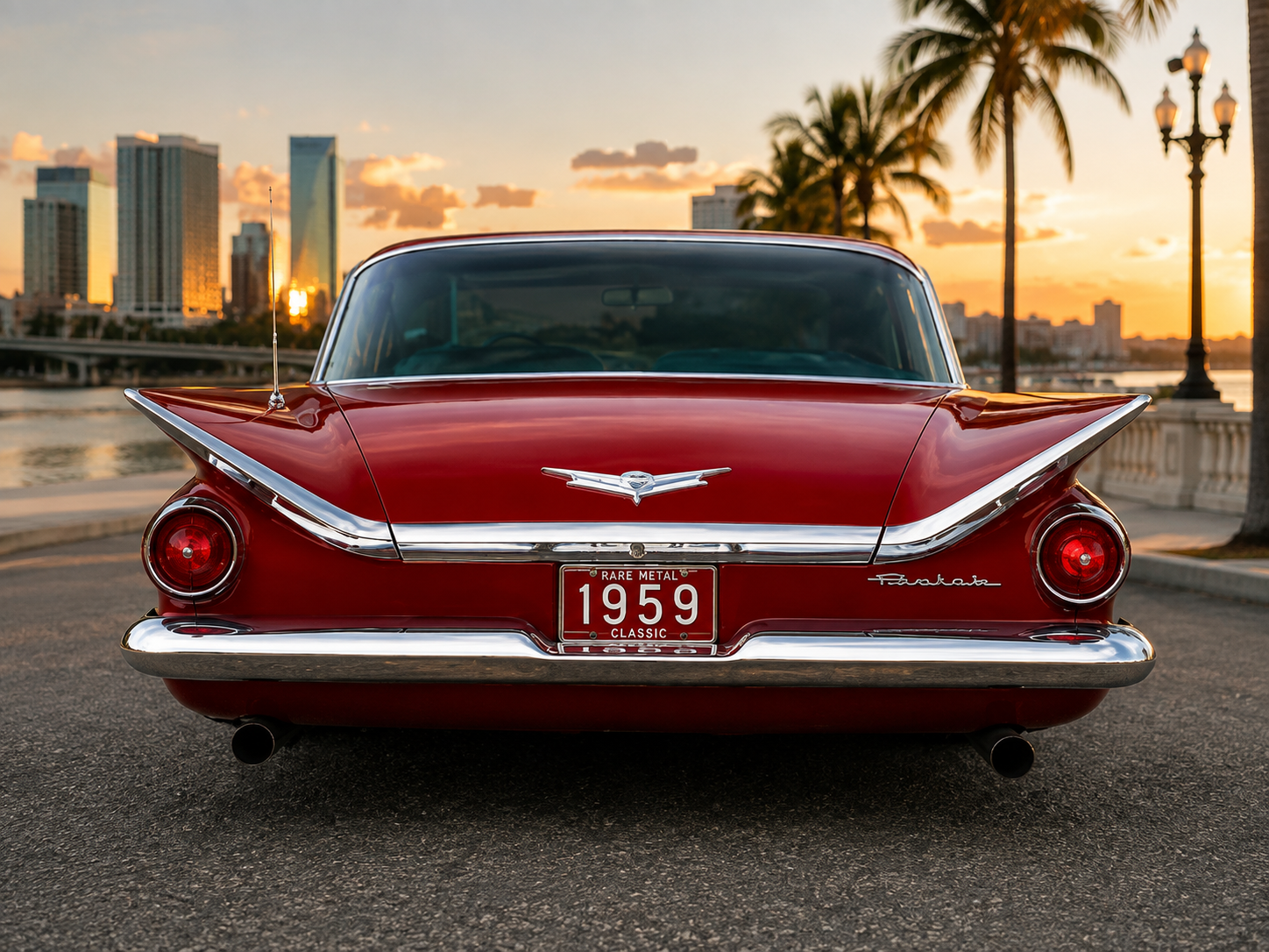 Vanity Plate - '1959' Rare Metal "Classic" License Plate
