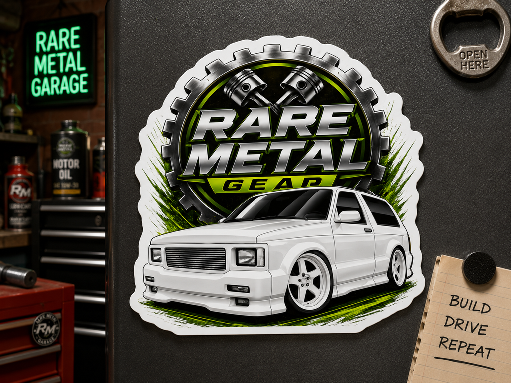 Rare Metal Gear Typhoon Die-Cut Magnet – The Original High-Performance Turbo SUV
