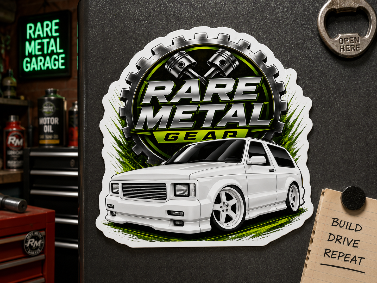 Rare Metal Gear Typhoon Die-Cut Magnet – The Original High-Performance Turbo SUV