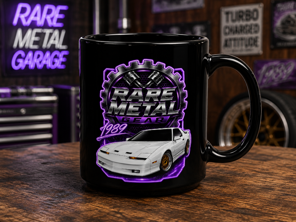 Rare Metal Gear 1989 Pontiac Turbo Trans Am 15oz Coffee Mug